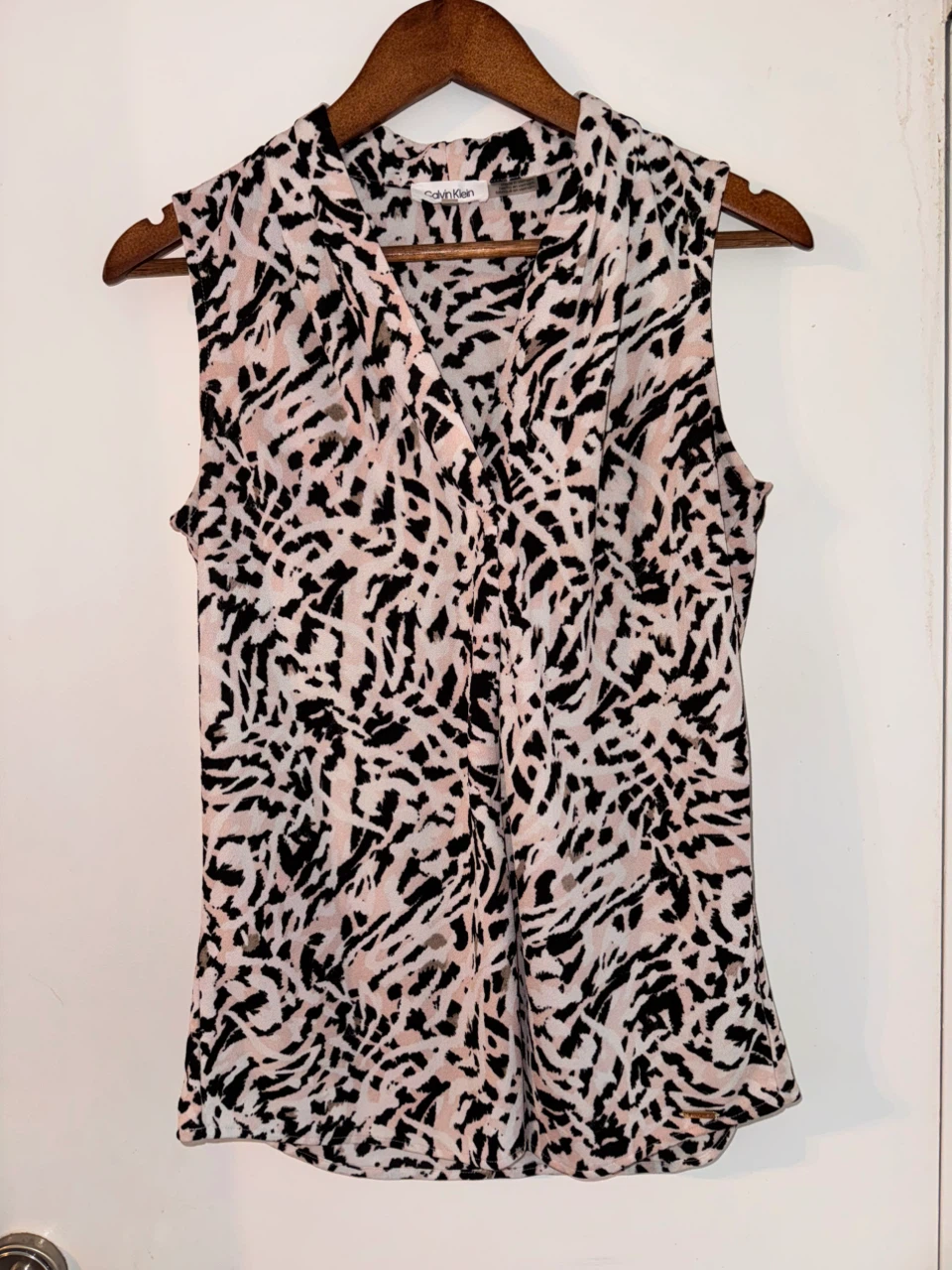 Calvin Klein Sleeveless Print Blouse - photo 2