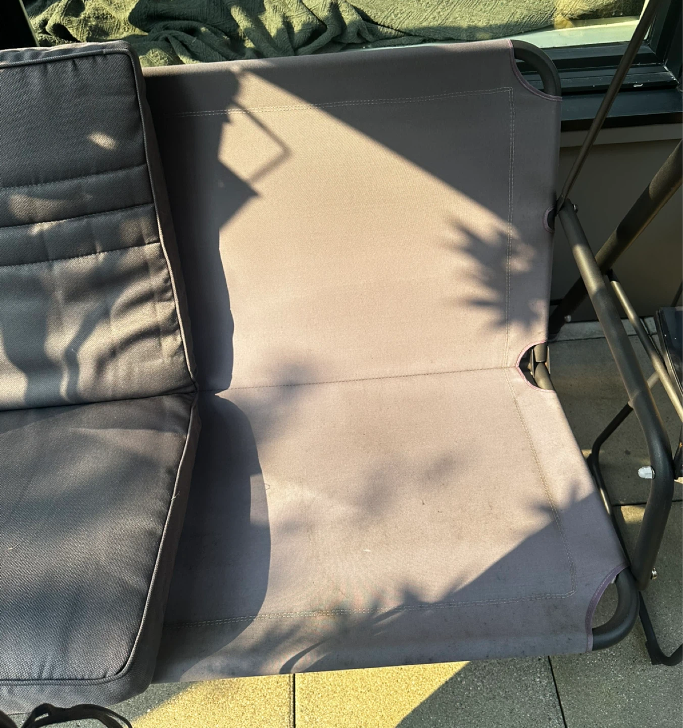 Uberhaus Barrington 2-Seat Swing (Grey) - photo 4