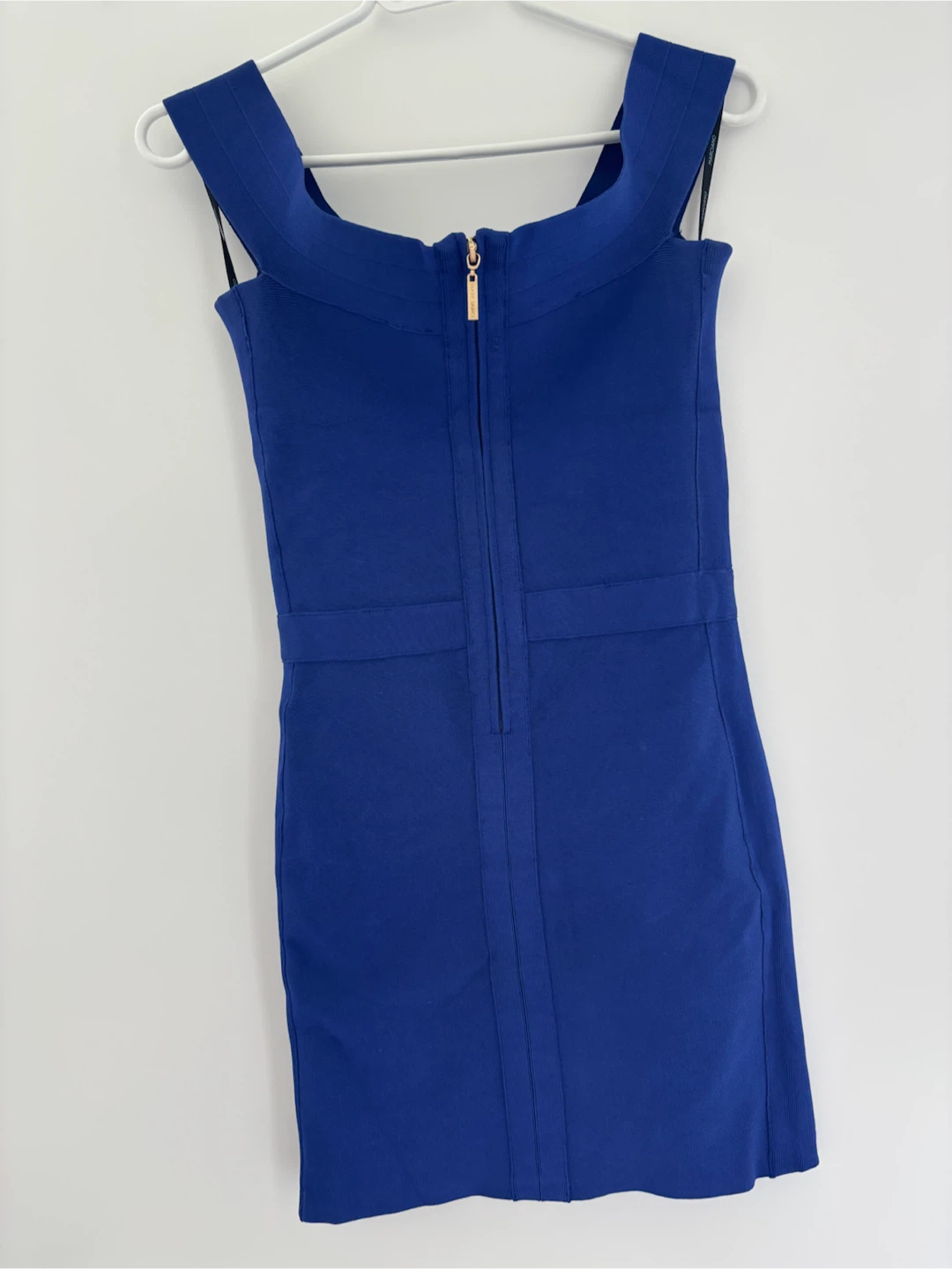 Cobalt Blue Off-the-Shoulder Dress with Cutout Details - Size M - photo 2