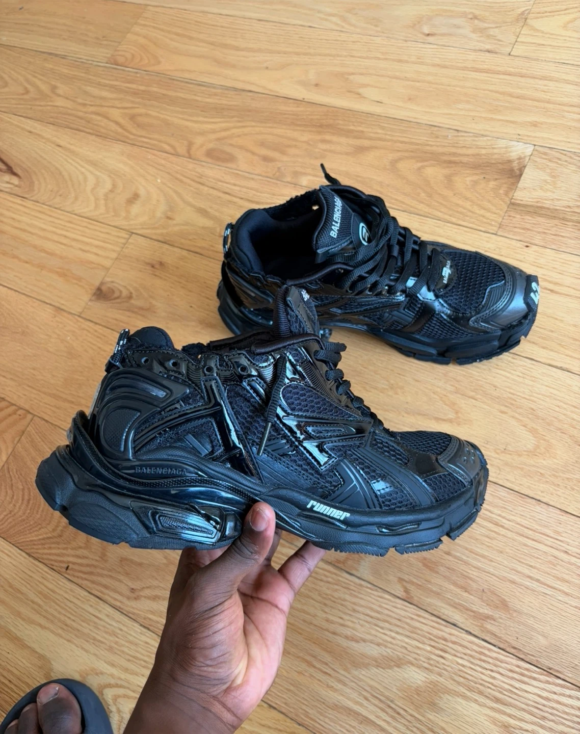 Balenciaga Runner Sneakers Black Size 42