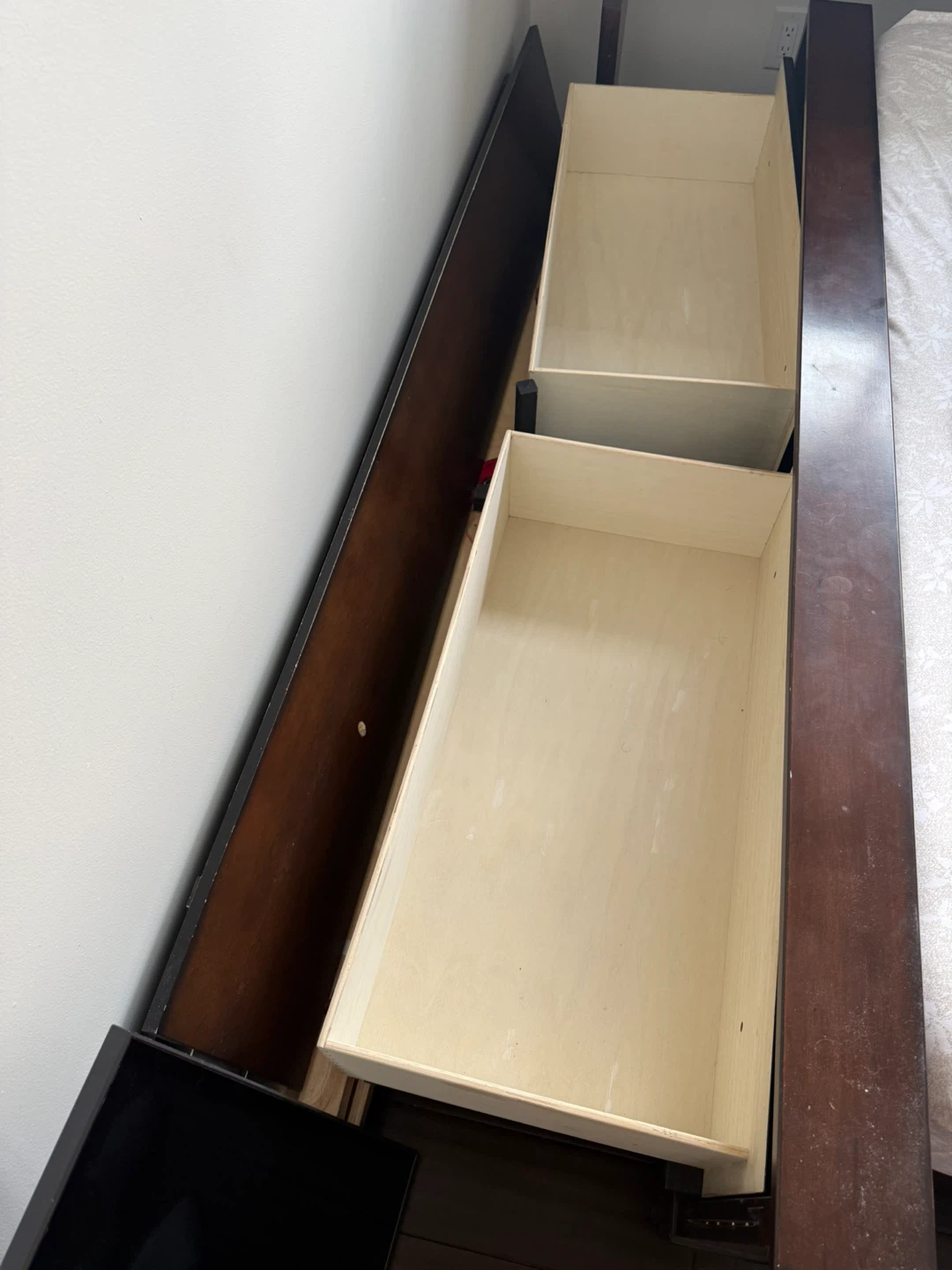 King  Size Serta Mattress and Bed Frame with Storage Drawers