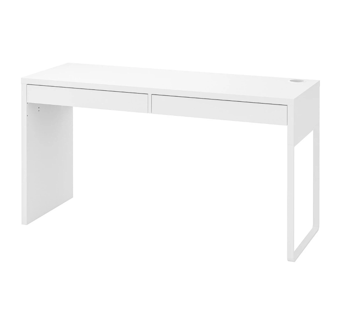 *FREE* White Desk with Two Drawers