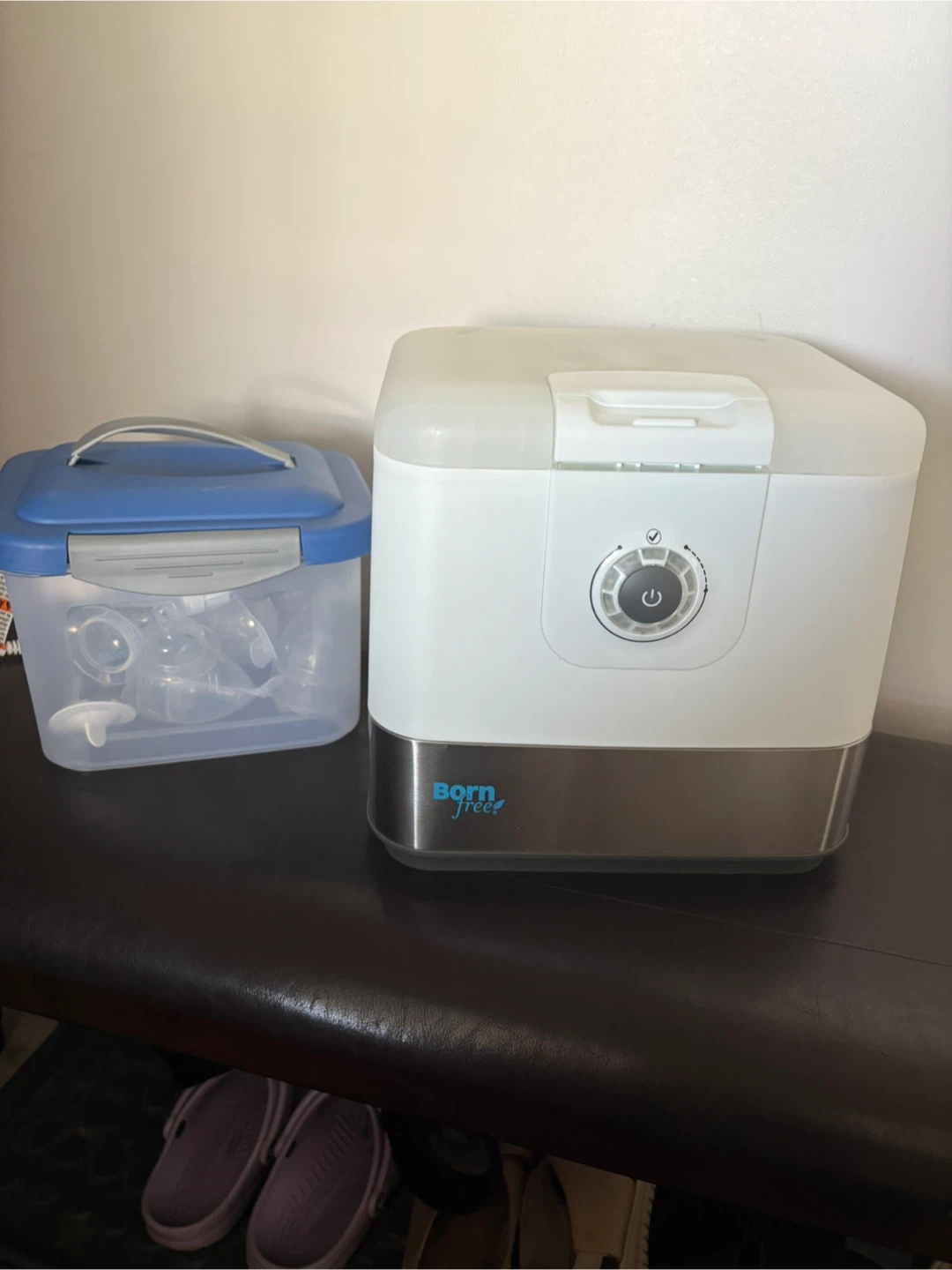 Born Free Baby Bottle Sterilizer with Drying Rack and Case