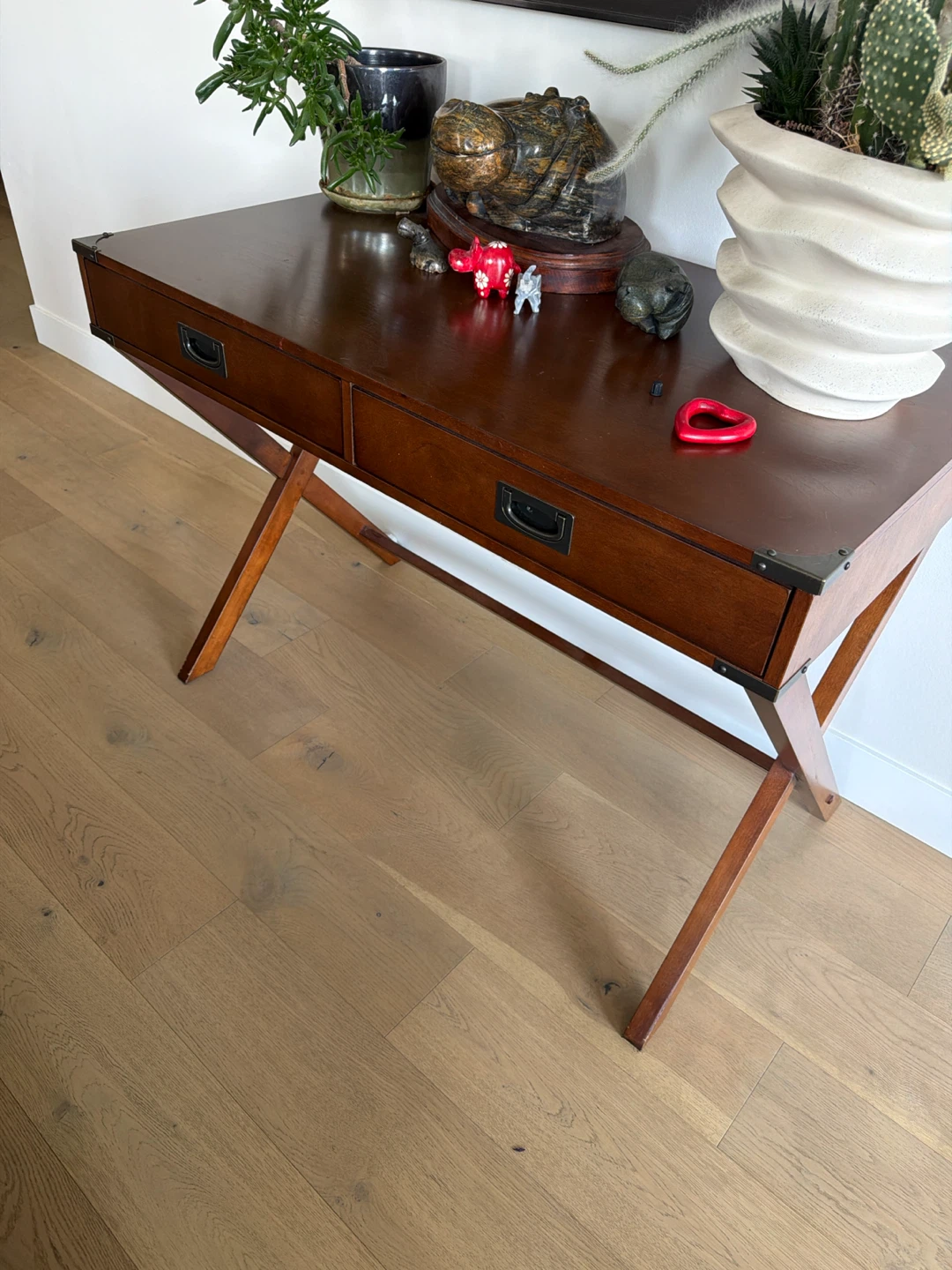 Wooden Console Table with Drawers