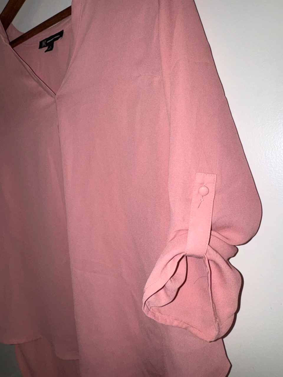 INC International Concepts Pink Blouse Size S - photo 3