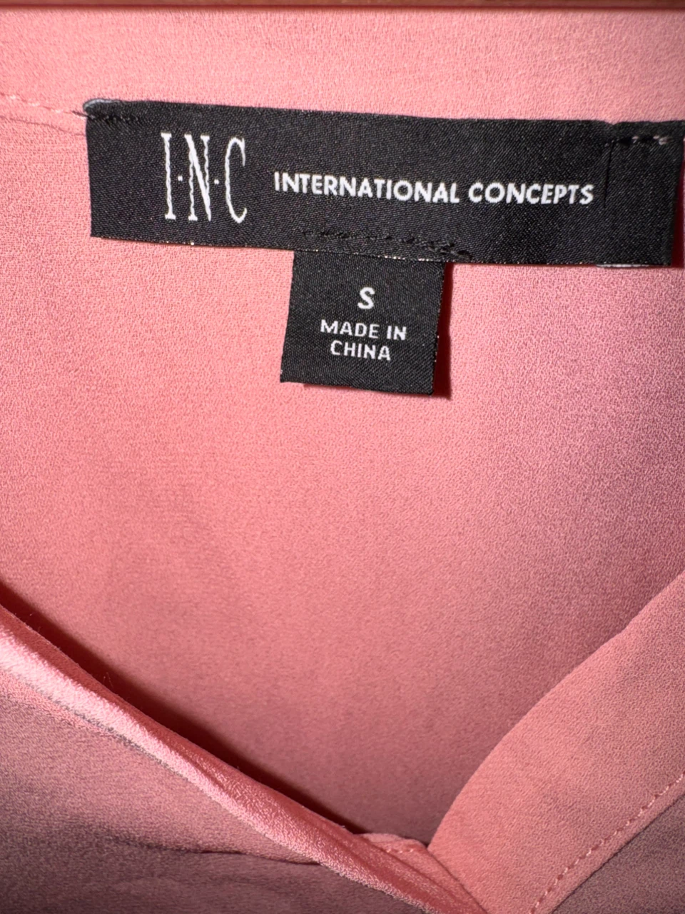INC International Concepts Pink Blouse Size S - photo 4