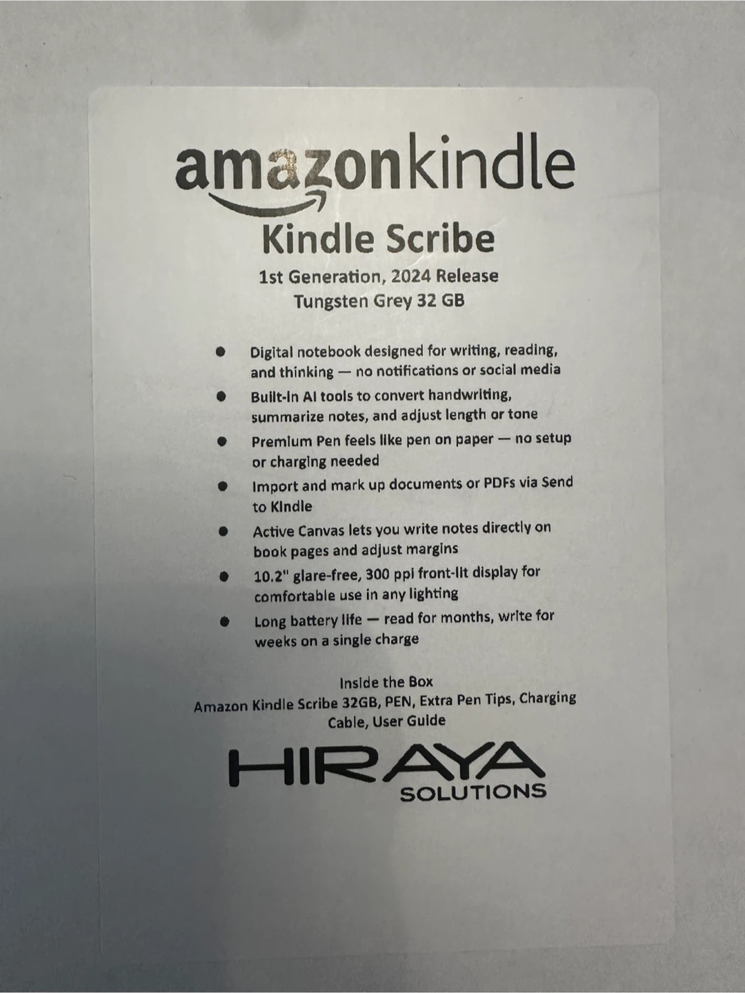 Amazon Kindle Scribe 1st Gen 32GB Tungsten Grey - photo 5