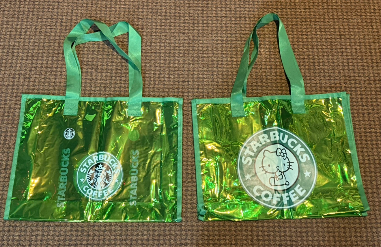 Starbucks Hello Kitty and regular logo Tote Bag Set - photo 3