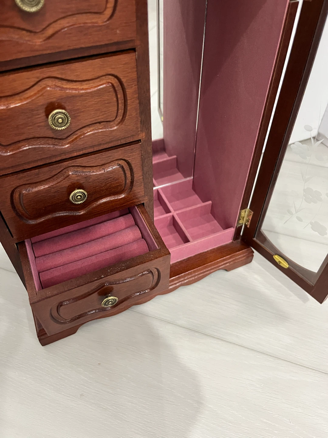 Mahogany Jewelry Armoire - photo 3