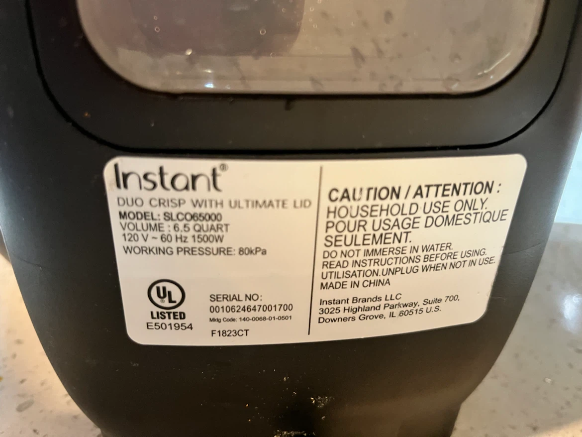 Instant Pot Duo Crisp 6.5 Quart Pressure Cooker - photo 5