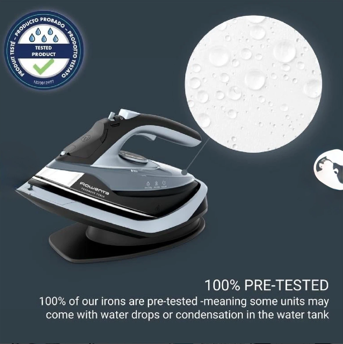 Rowenta Free Move Force Steam Iron Wireless brand new open box - photo 2