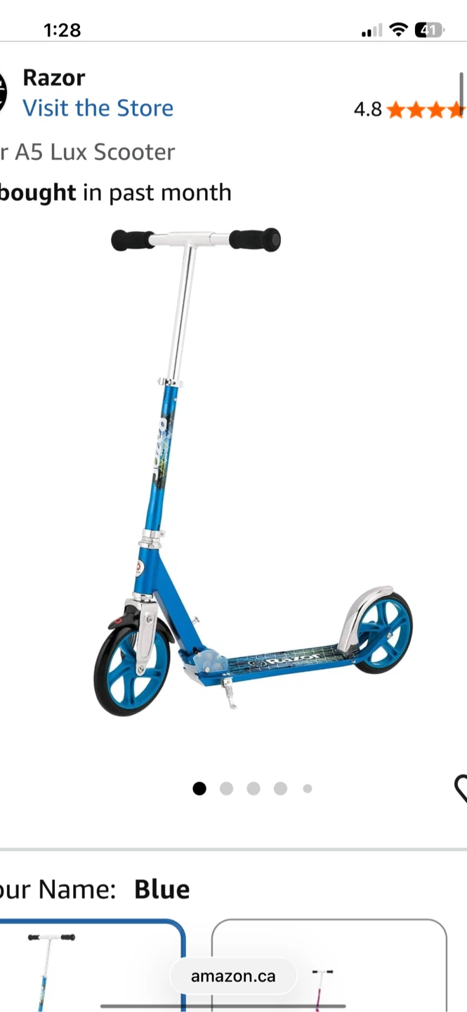 Razor A5 Lux Scooter - Blue