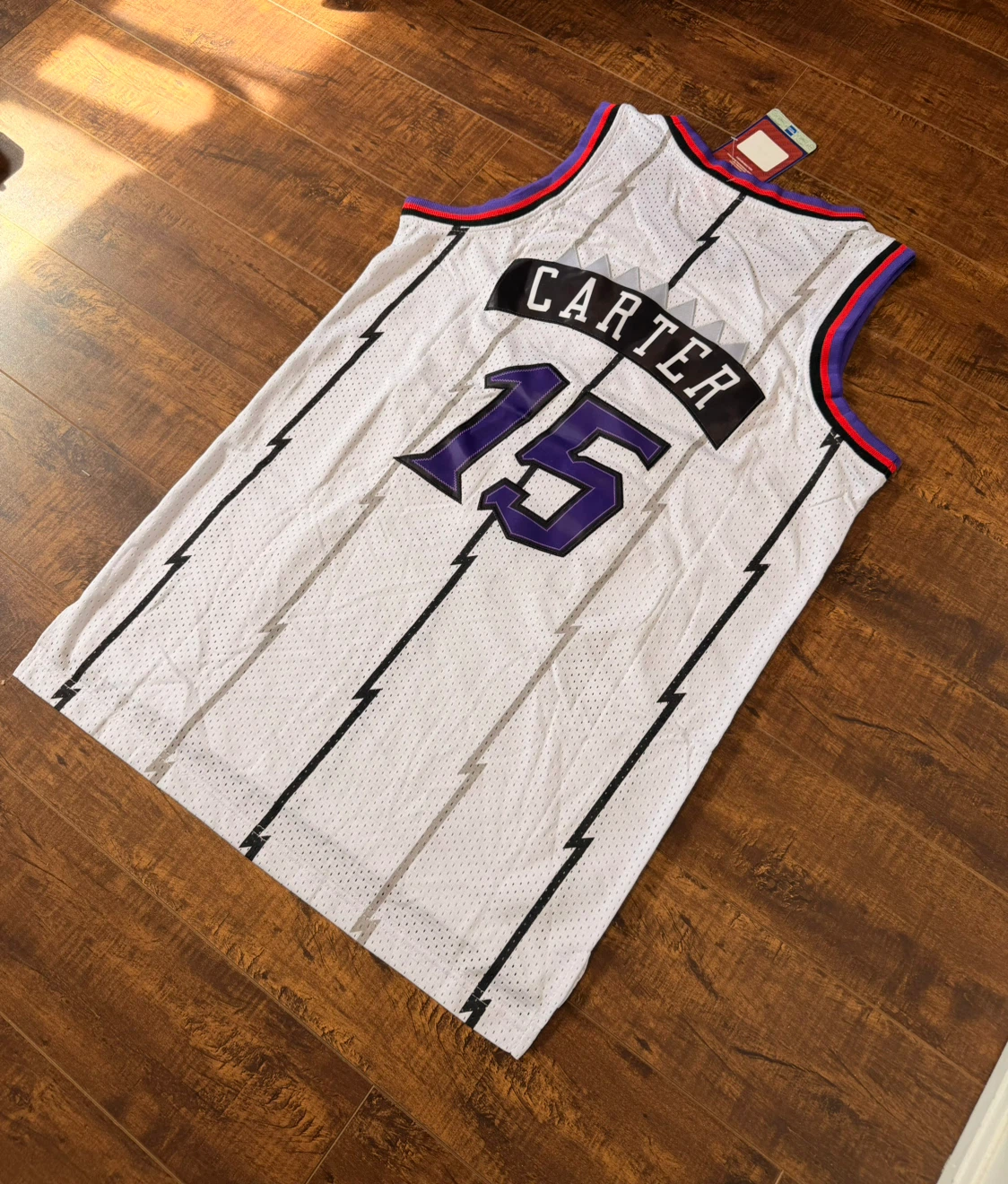 Toronto Raptors Jersey Vince Carter Vintage White Medium & Large - photo 2