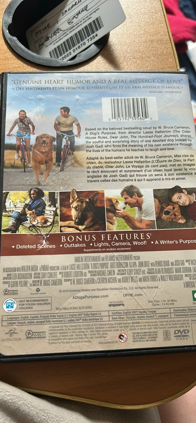 A Dog's Purpose DVD - photo 2