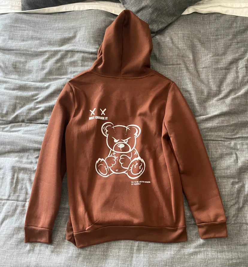 Mens Graphic Hoodies: Black/Brown (x2) - photo 4