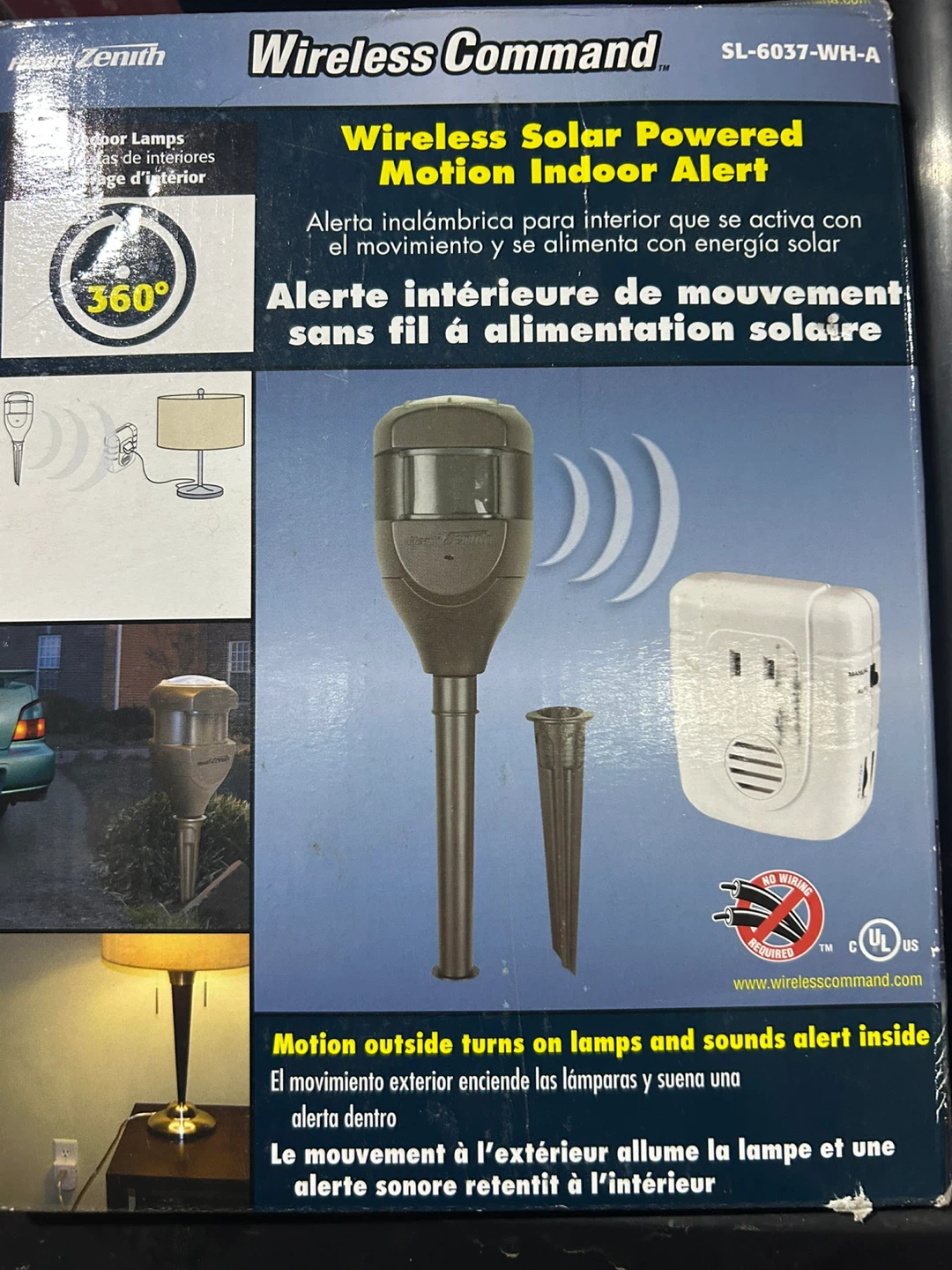 Beam Zenith Wireless Command SL-6037-WH-A Motion Alert