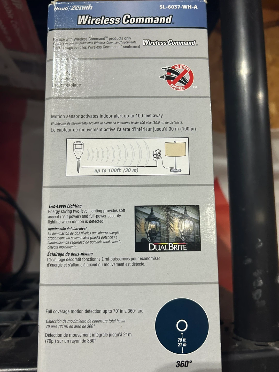 Beam Zenith Wireless Command SL-6037-WH-A Motion Alert - photo 2