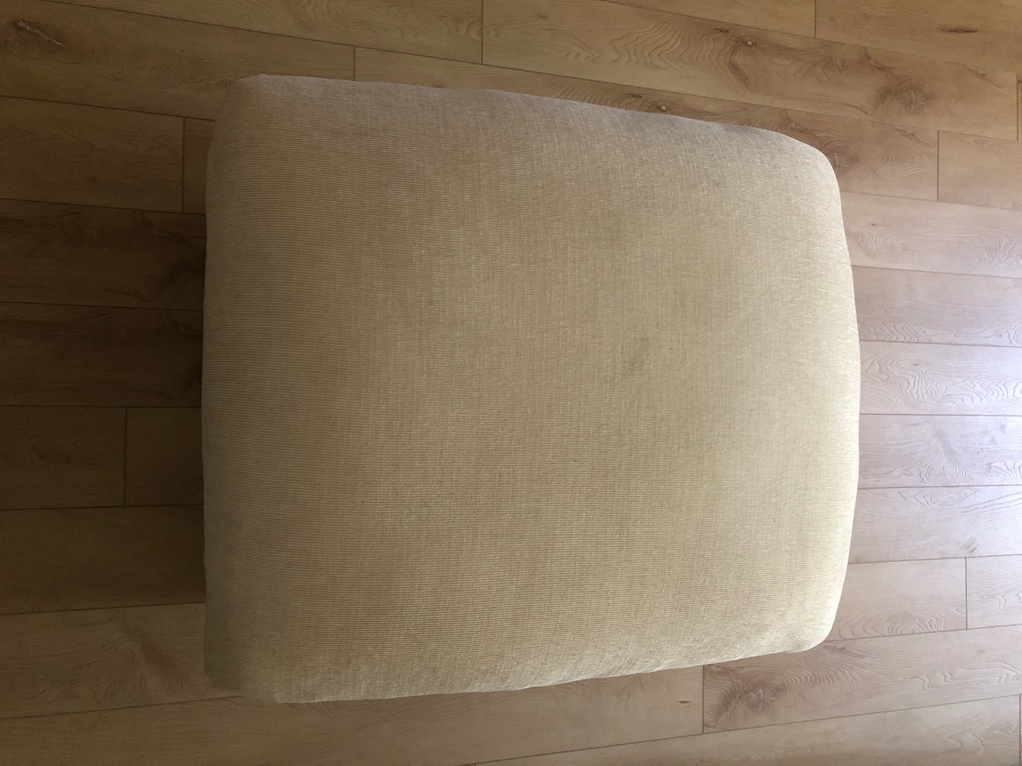Cream Square Ottoman - photo 2
