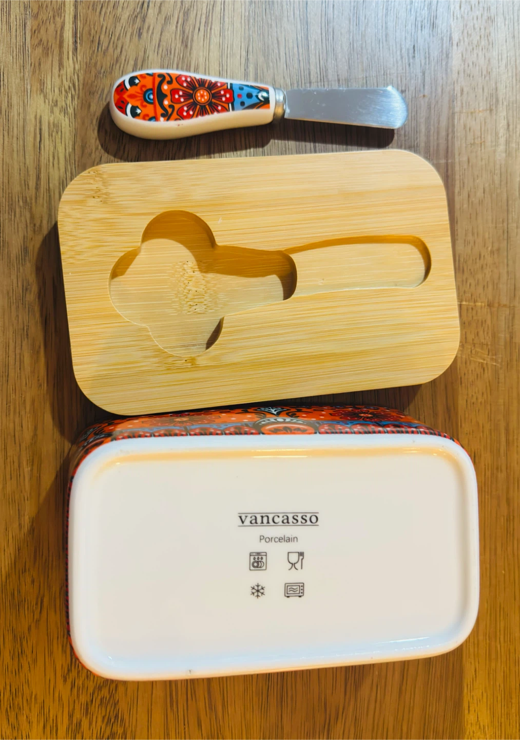 Vancasso Butter Dish with Knife - photo 2