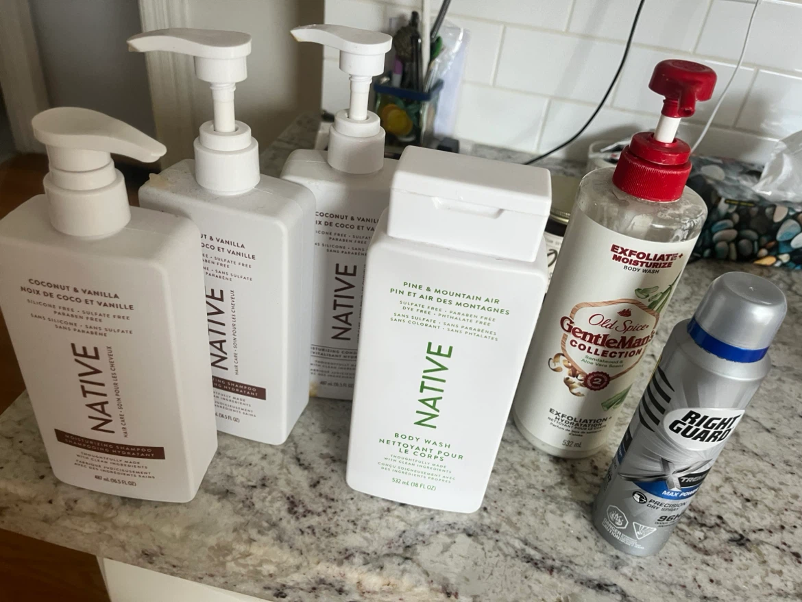 Native & Old Spice Body Washes and Right Guard Deodorant