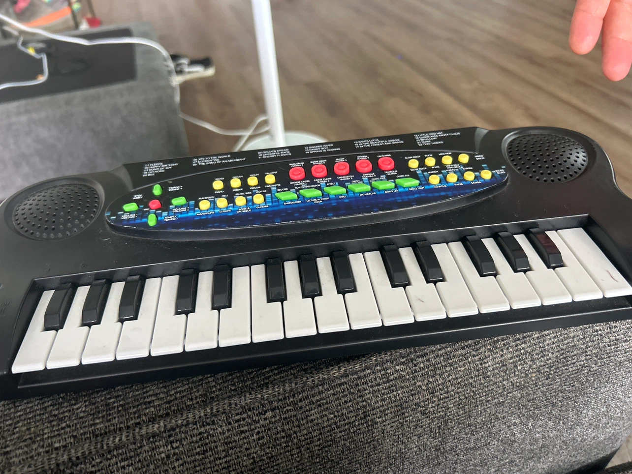 Black Kids Electronic Keyboard Piano Toy