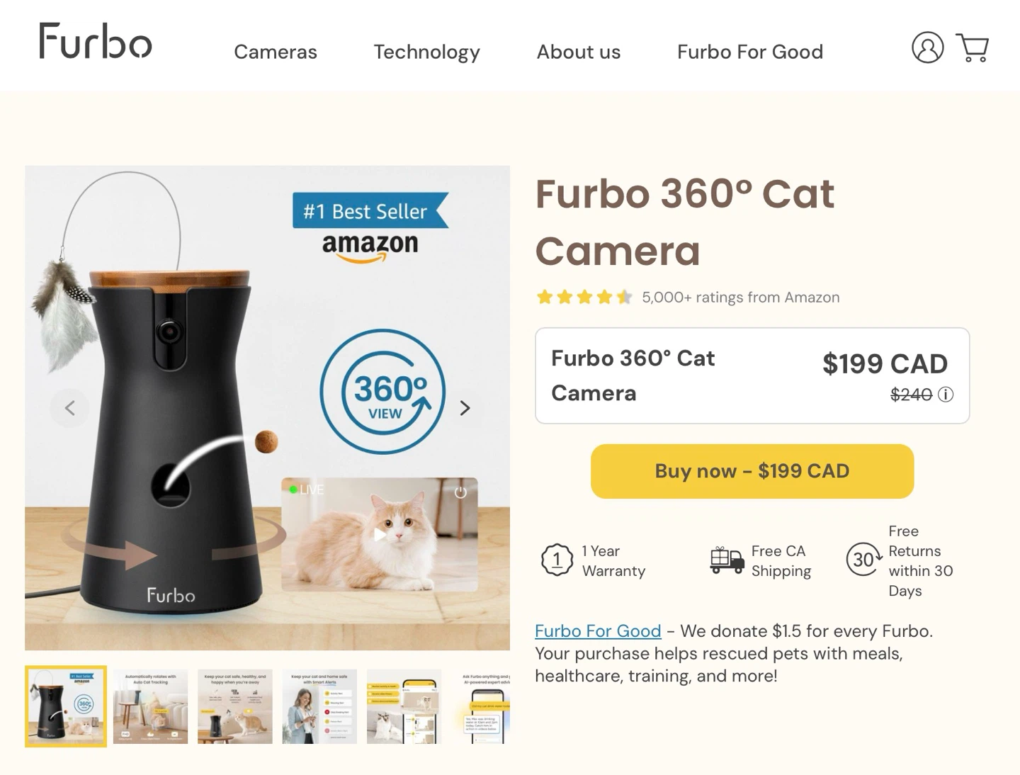 Furbo 360° Cat Camera - photo 3