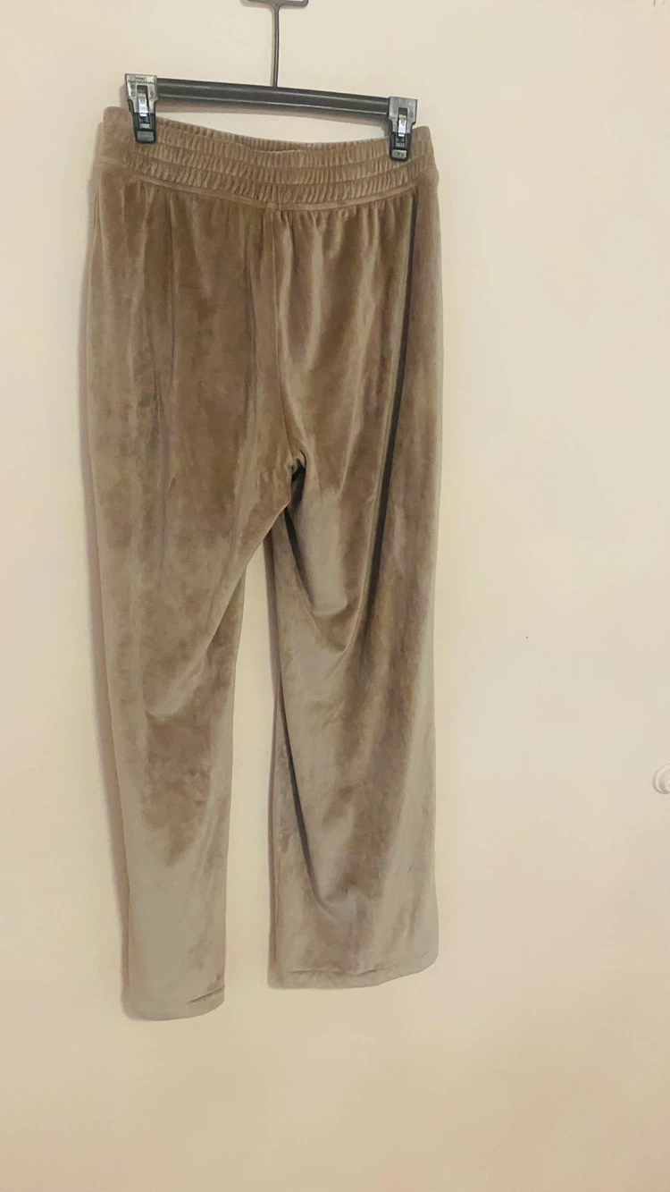 Velour Y2K wide leg track pants size s - photo 3