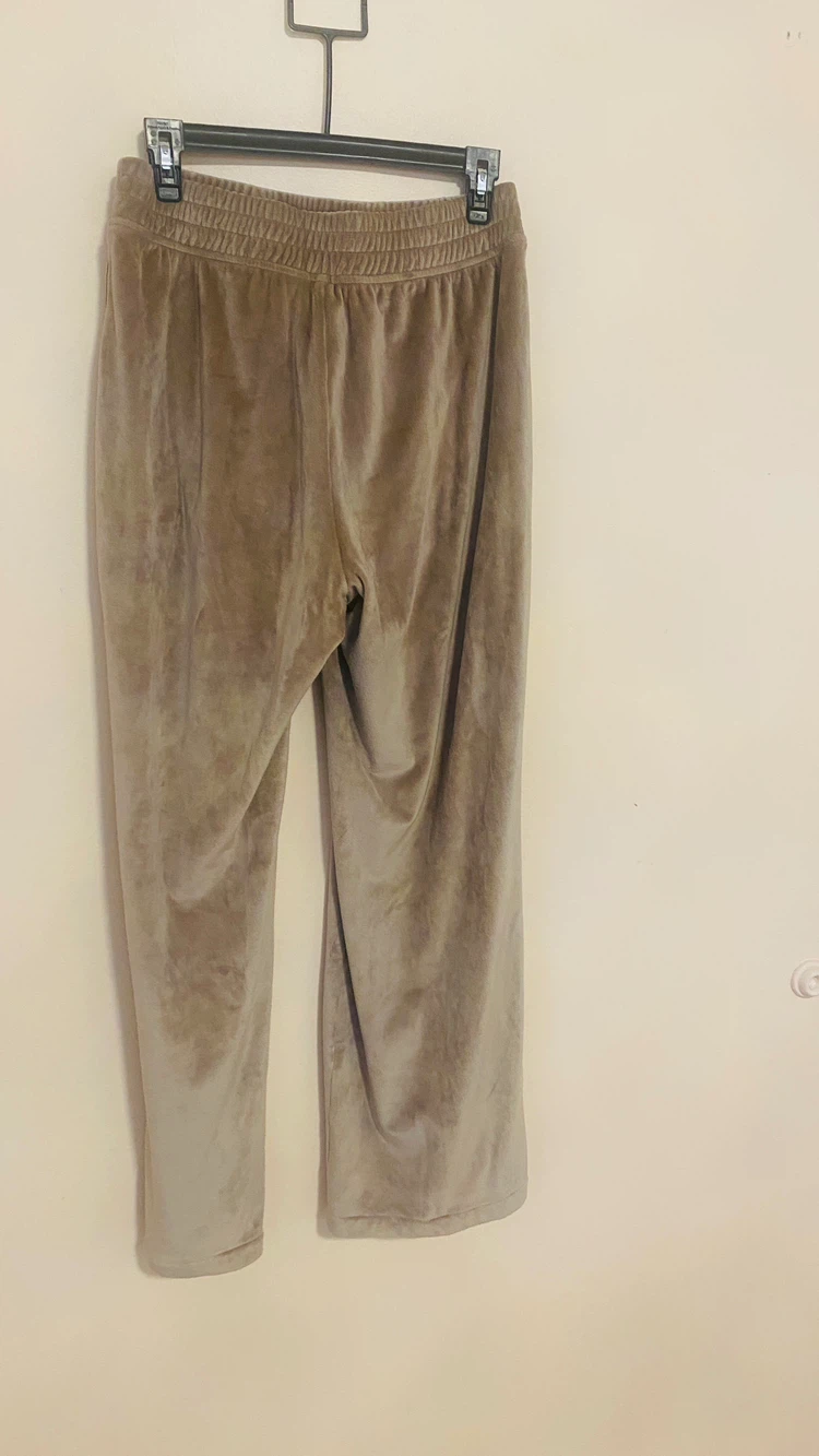 Velour Y2K wide leg track pants size s - photo 4