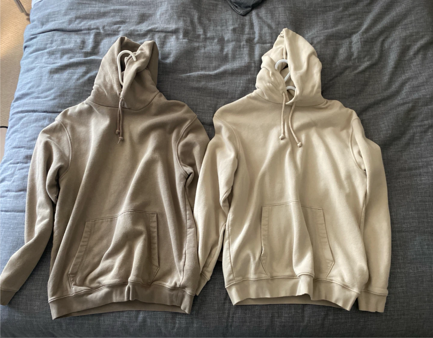Mens plain brown hoodies (x2)