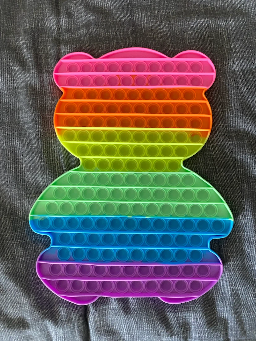 Rainbow Bear Pop It Fidget Toy - photo 2