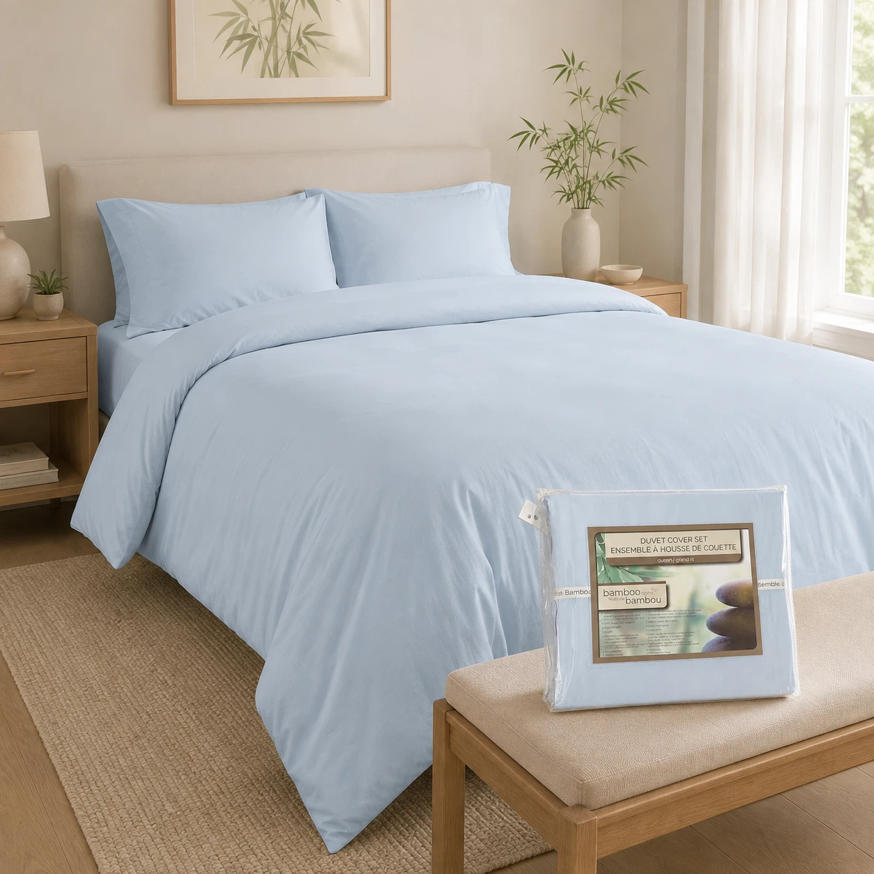 Queen Bamboo Duvet Cover Set - photo 2