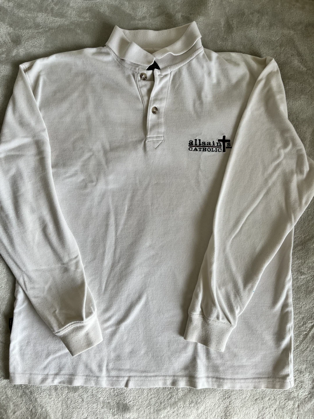 McCarthy All Saints Catholic Long Sleeve Polo Shirt - Size M