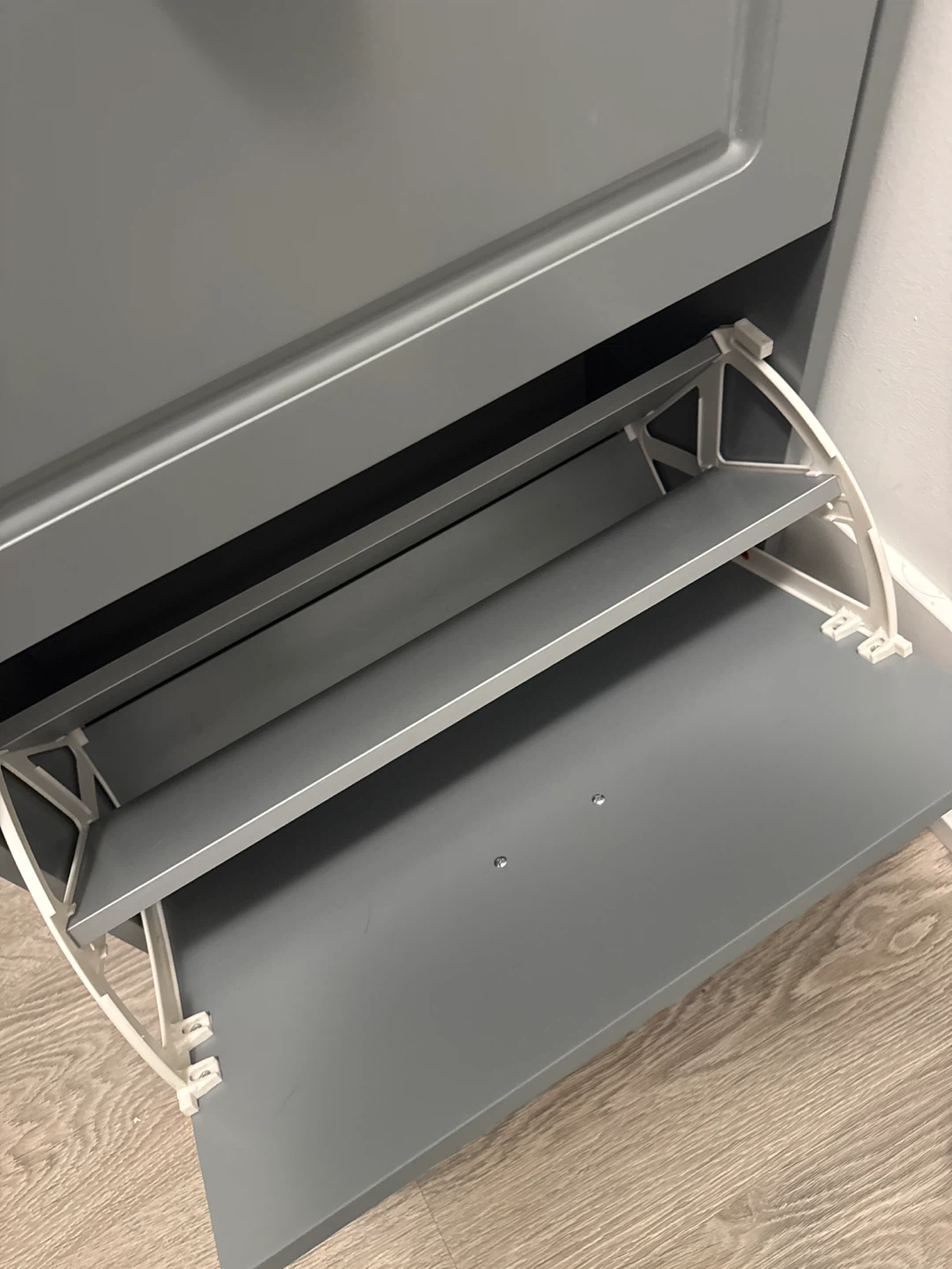Grey 3-Tier Narrow Shoe Cabinet - photo 4