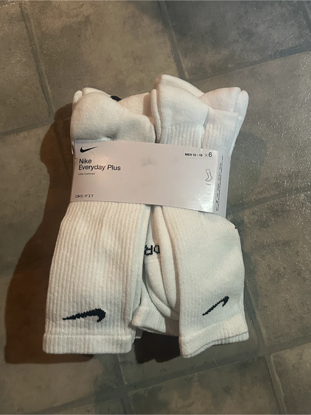 Nike Everyday Plus Crew Socks - White - 6 Pack