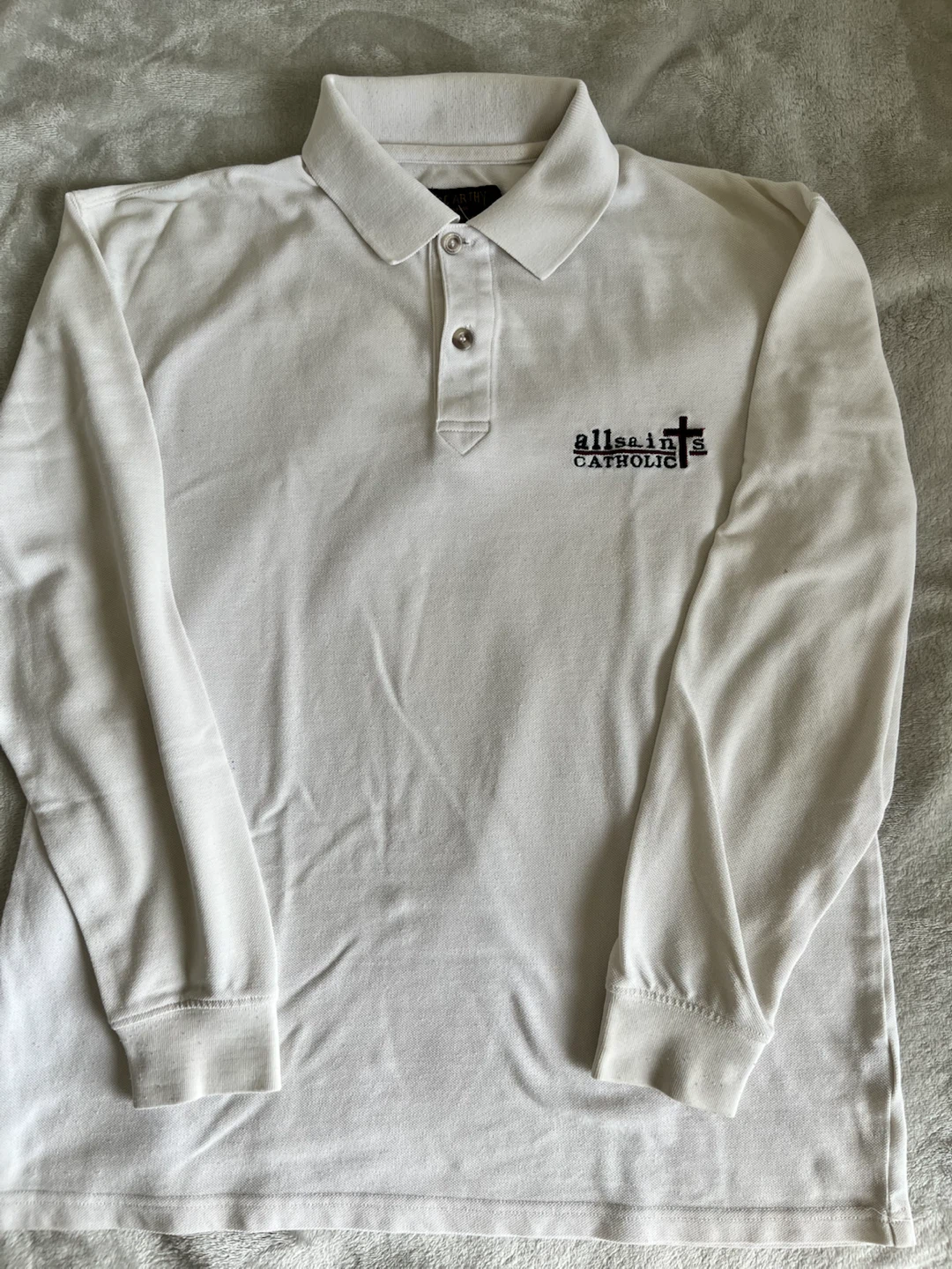 McCarthy All Saints Catholic Long Sleeve Polo Shirt Size M