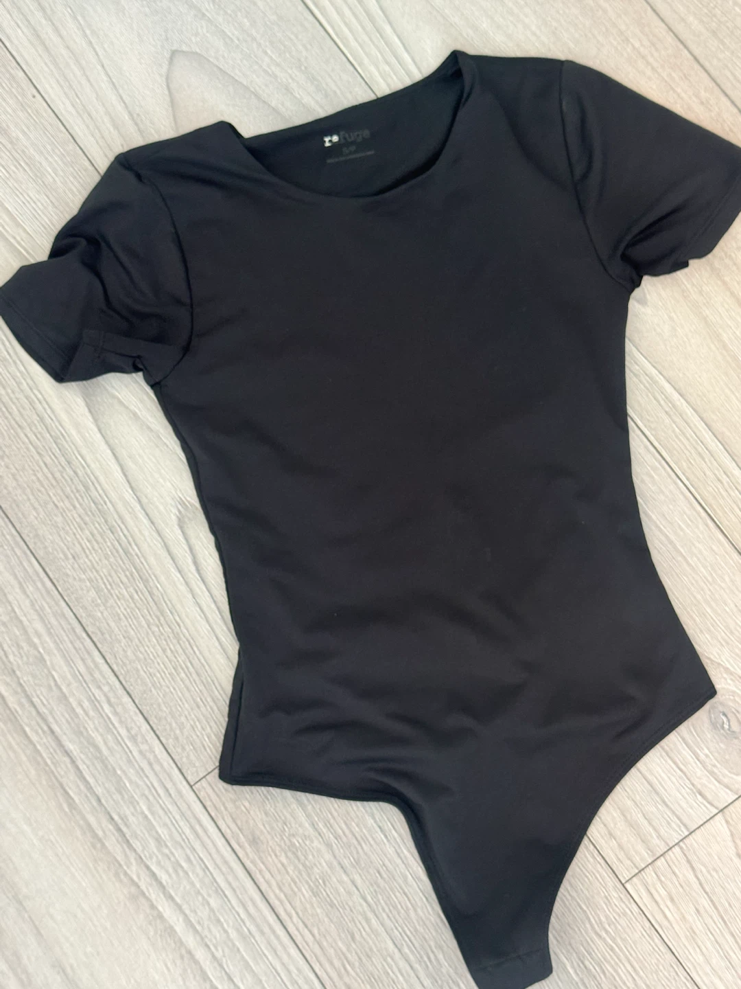 Refuge Black Short Sleeve Bodysuit - photo 2