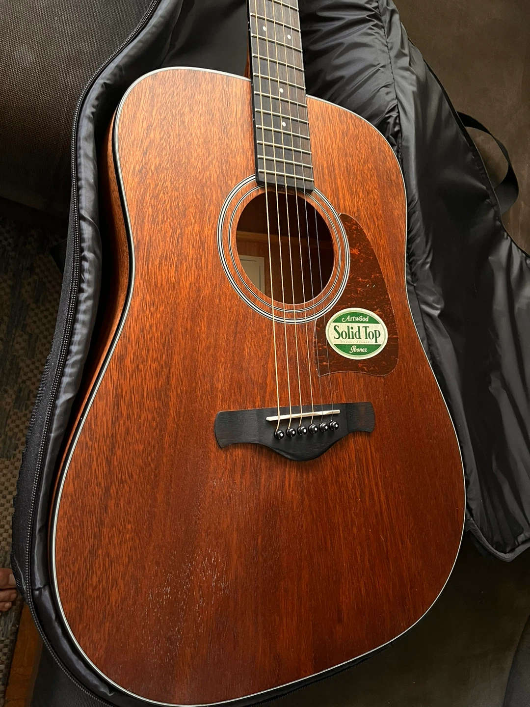 Ibanez AW54  Acoustic Guitar Mahogany Dreadnought - photo 5