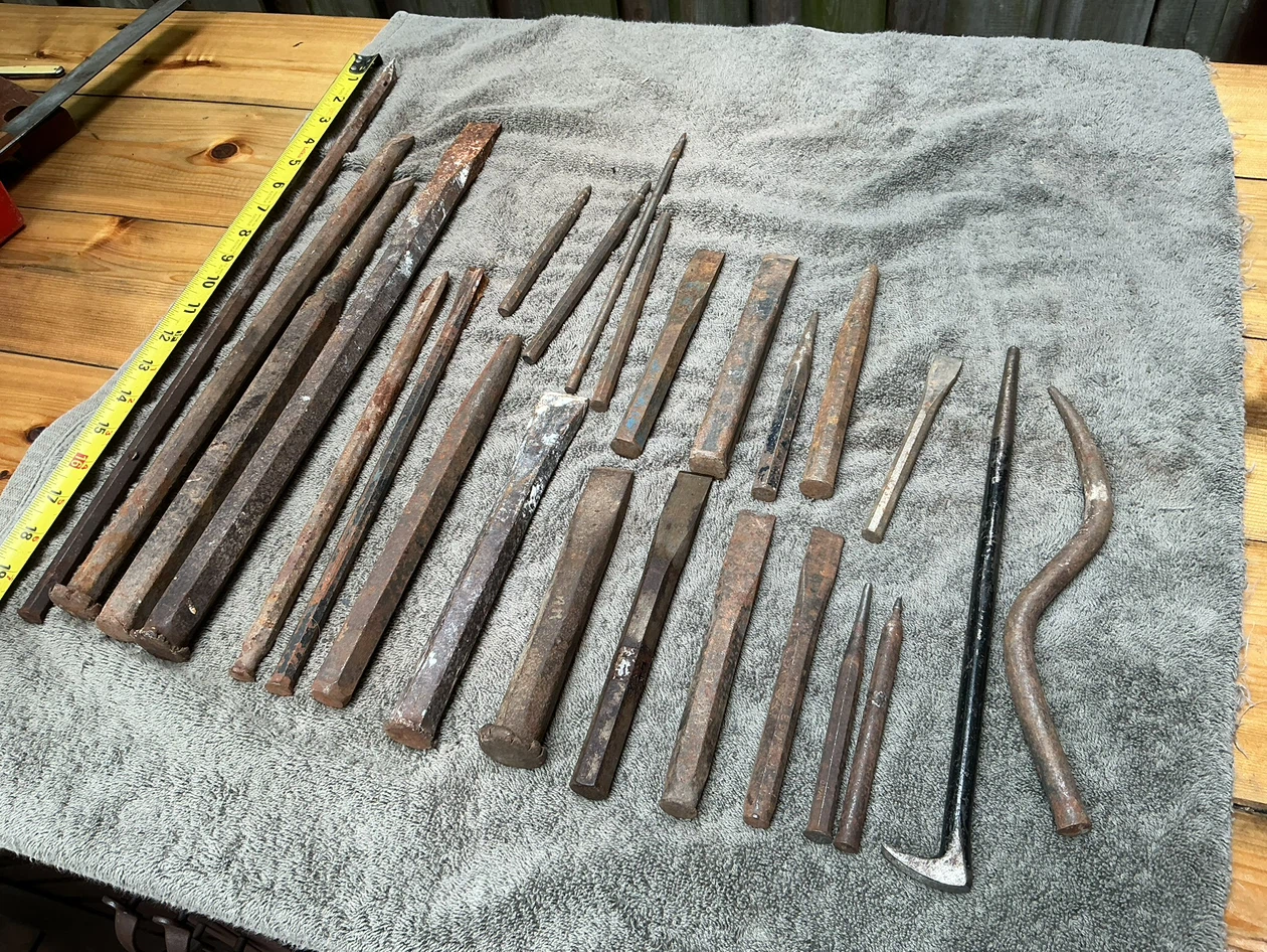 Assorted Masonry/Cement Chisels Lot !