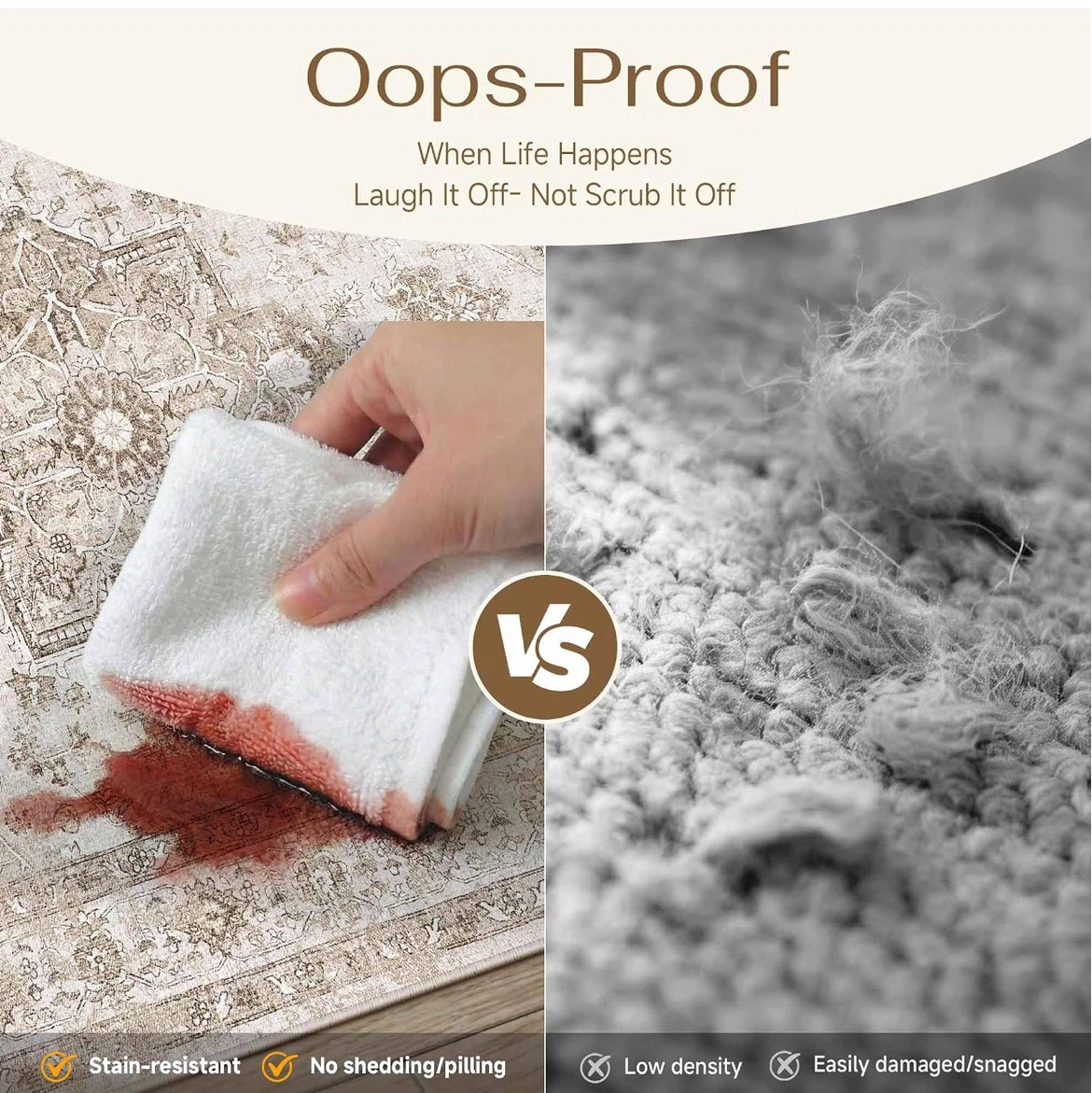 8x10 Oops-Proof Stain-Resistant Area Rug - photo 3