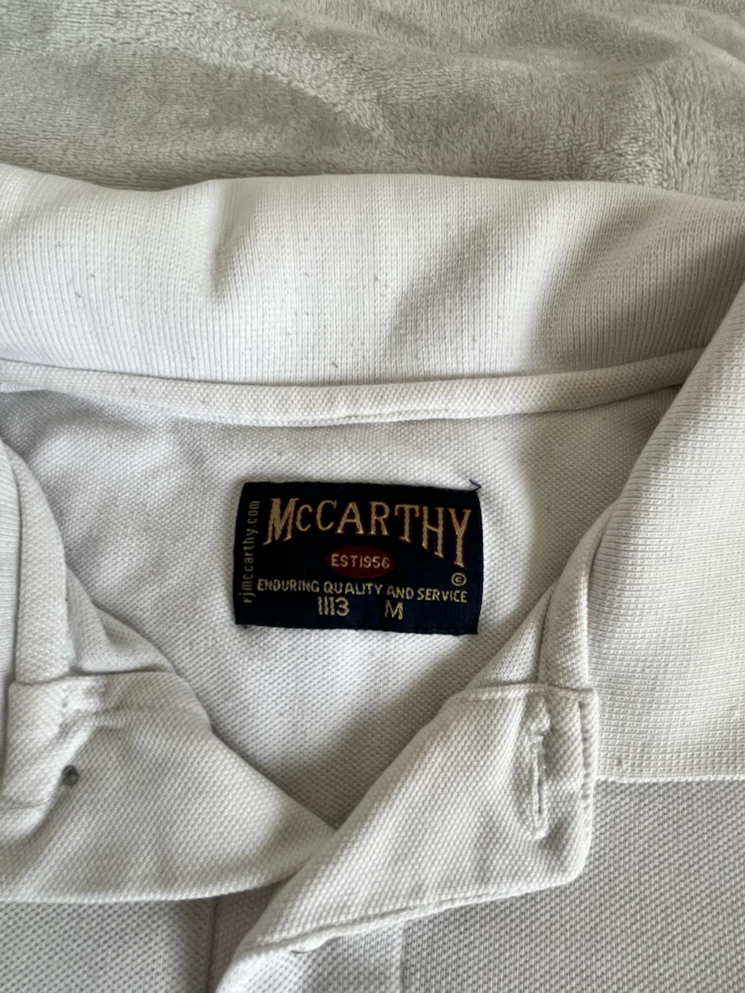 McCarthy White All Saints Catholic Polo Shirt - Size M - photo 3