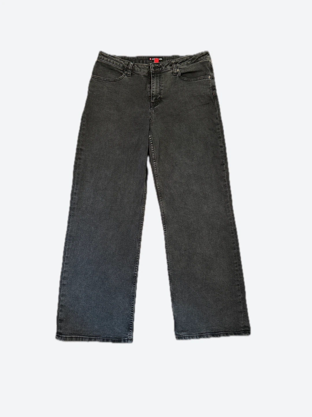 Airwalk Charcoal Grey Wide Leg Jeans