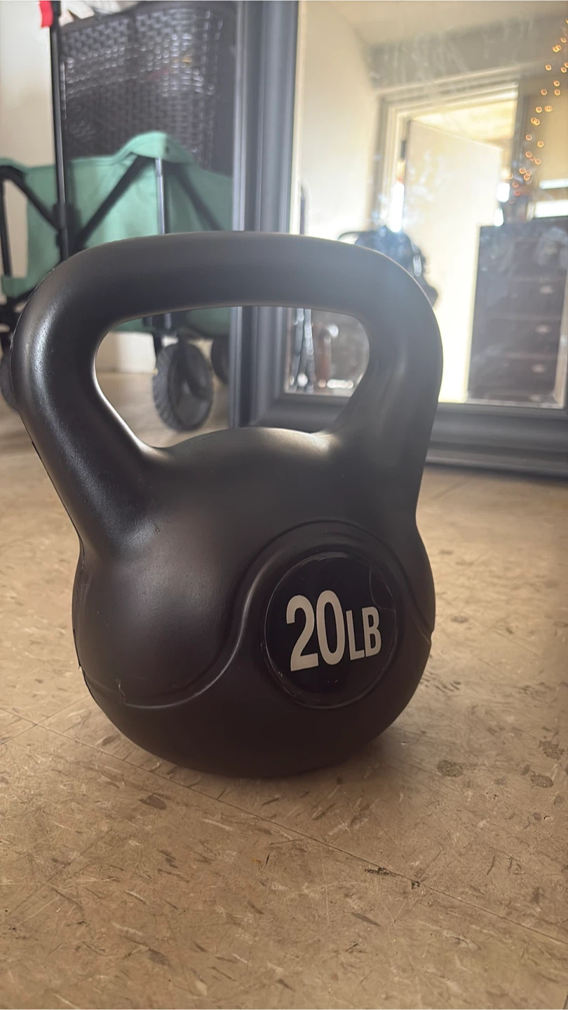 Black 20 LB Kettlebell