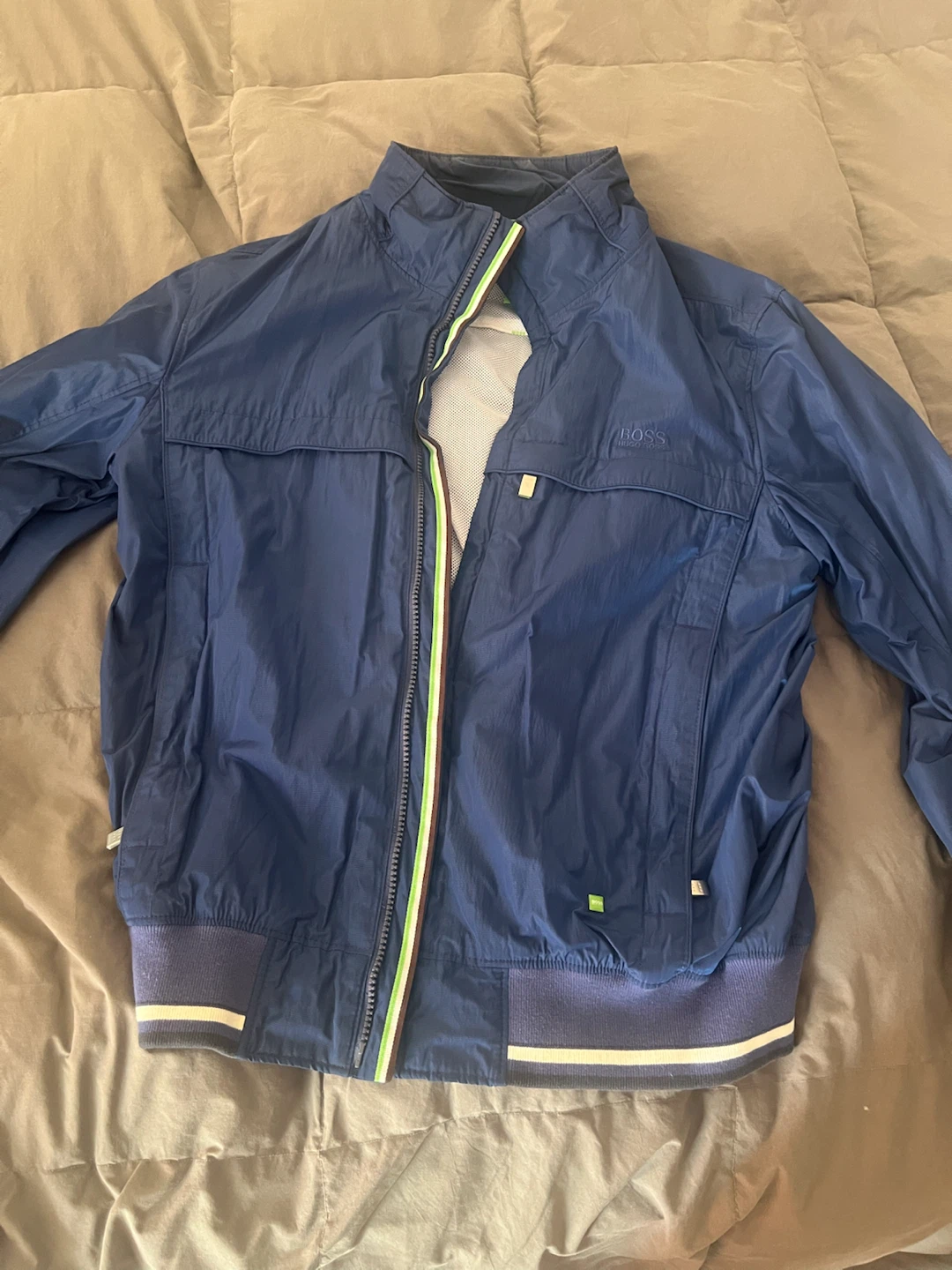 BOSS Hugo Boss Navy Bomber Jacket