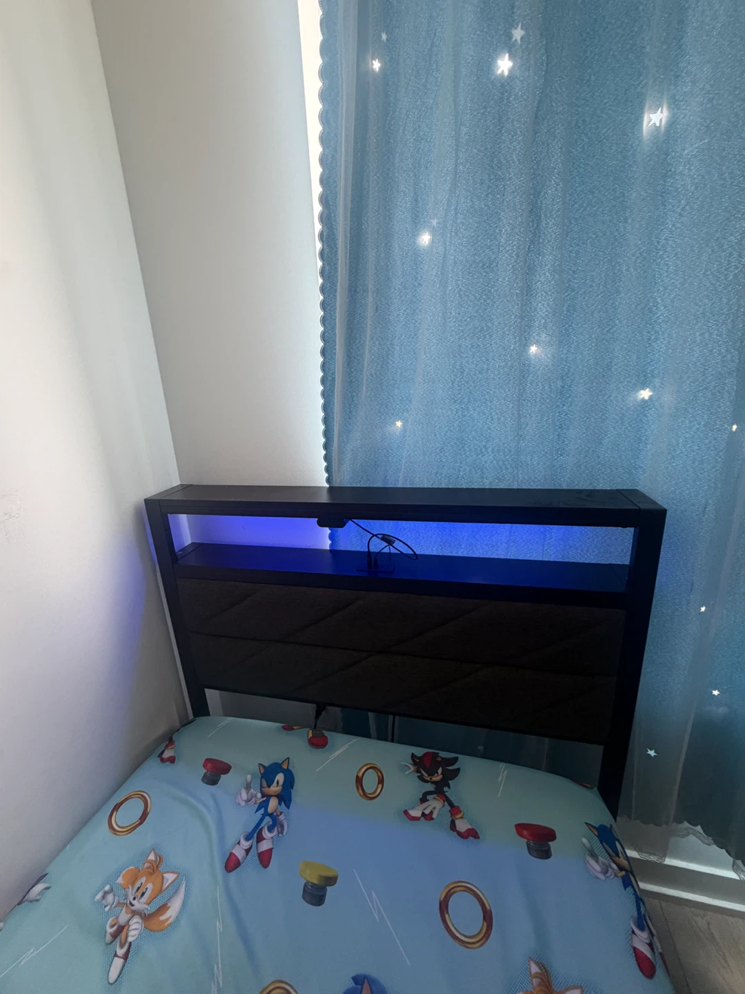 Twin Bed Frame with LED Headboard - photo 3