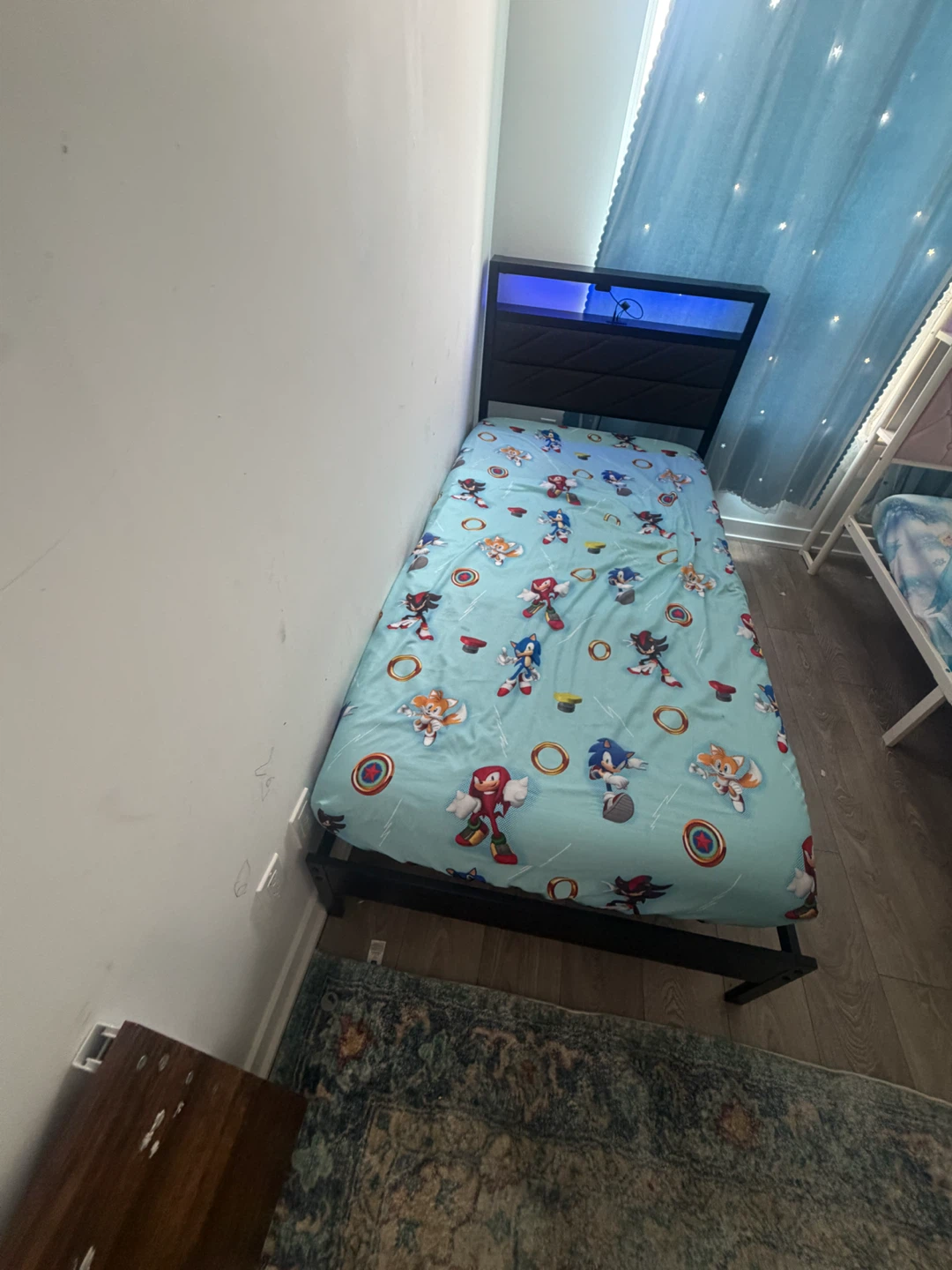 Twin Bed Frame with LED Headboard - photo 4