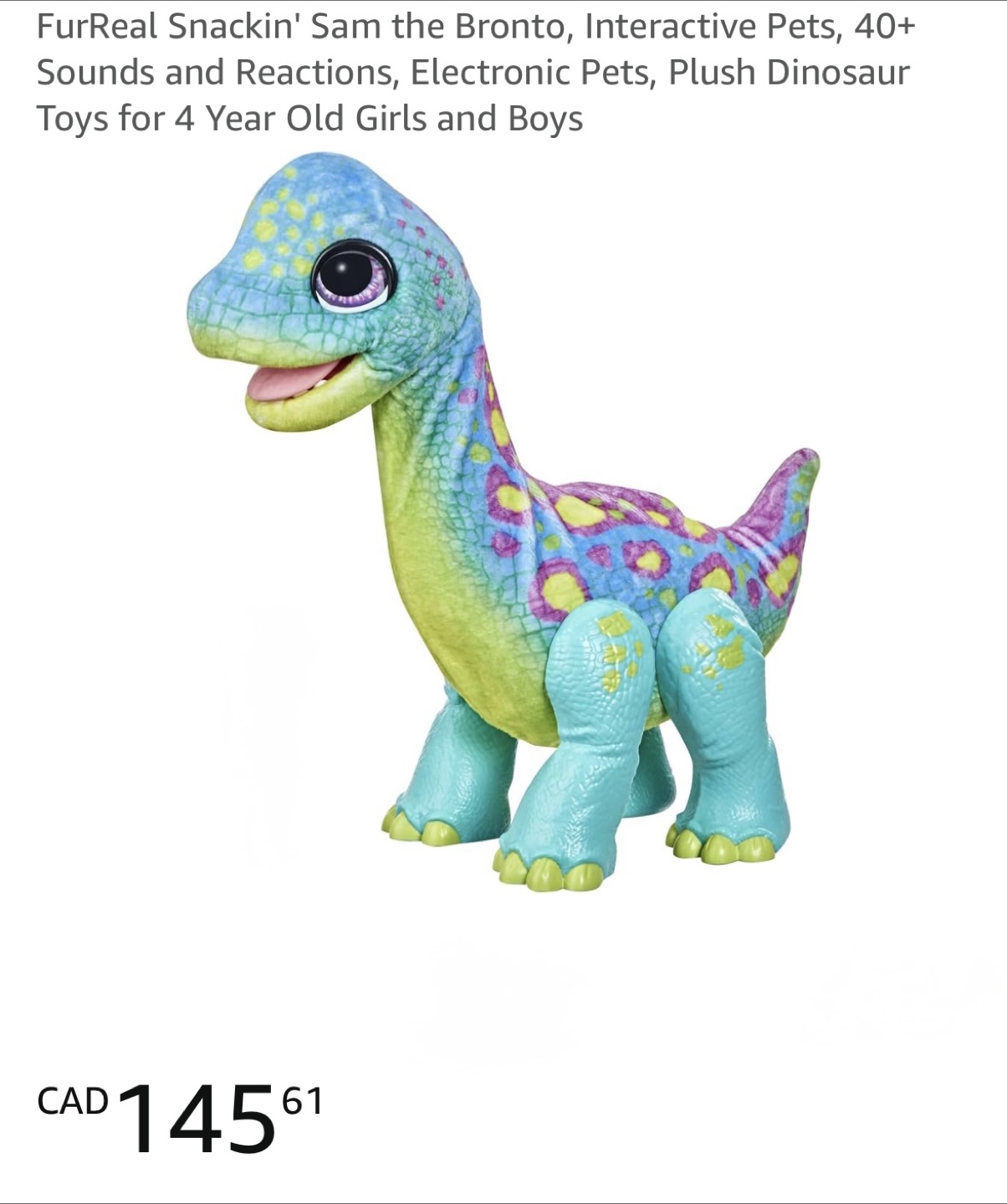 FurReal Friends Roarin' Tyler Dinosaur Toy - photo 4