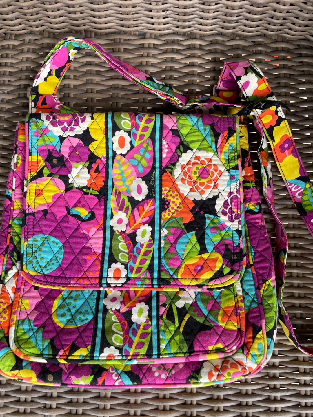 Vera Bradley Quilted Floral Crossbody Bag