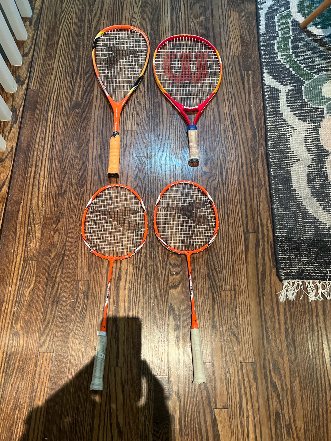 Assorted kids racquets