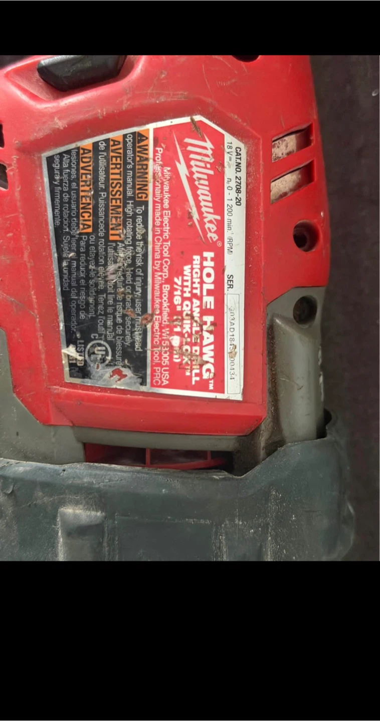 Milwaukee Hole Hawg Right Angle Drill - photo 5