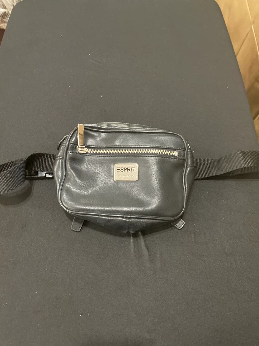 Esprit Black Faux Leather Fanny Pack